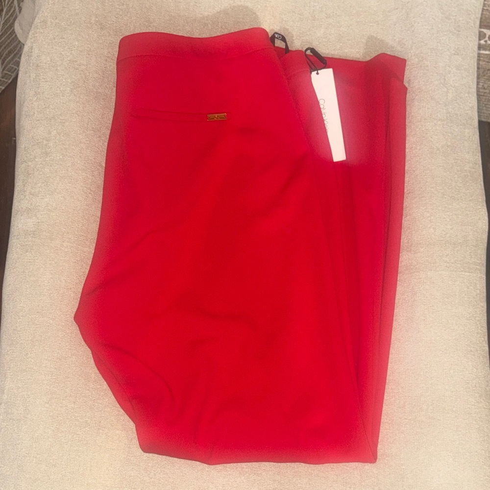 Calvin Klein Bold Red Trousers